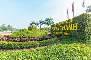 thi công công trình cây xanh KCN Phú An Thạnh