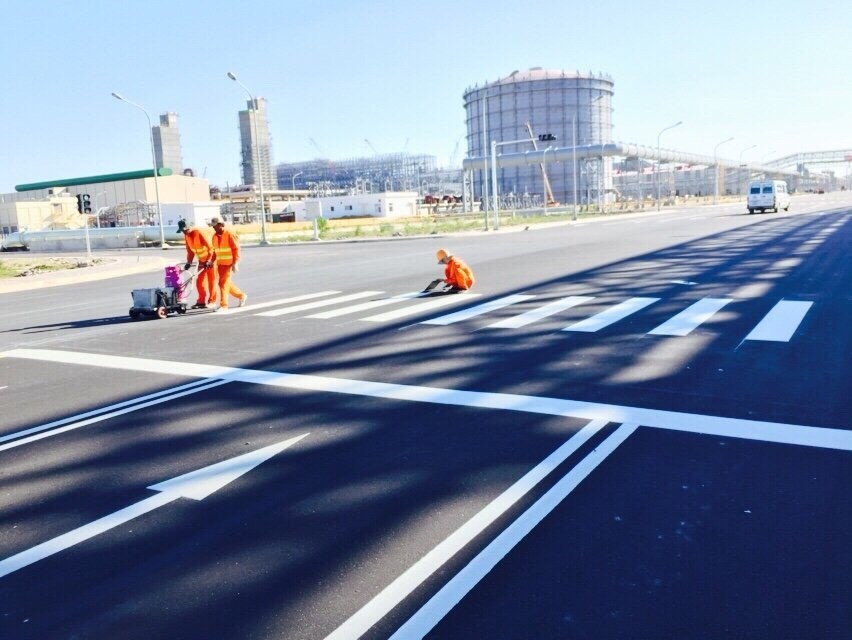 Dịch vụ sơn vạch dẻo phản quang