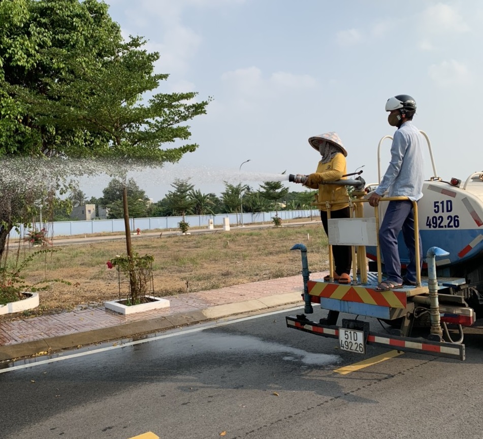 Chăm sóc cây xanh tại Củ Chi với Lộc Nguyên