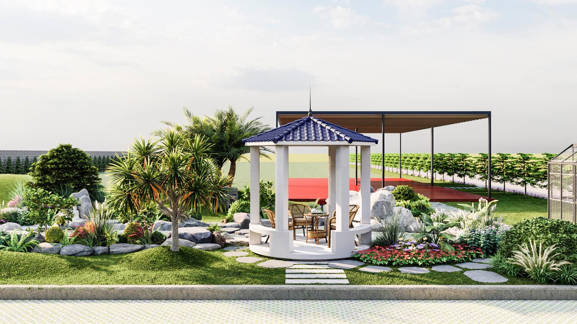 Thi công cảnh quan chuyên nghiệp – Quy trình chuẩn từng bước